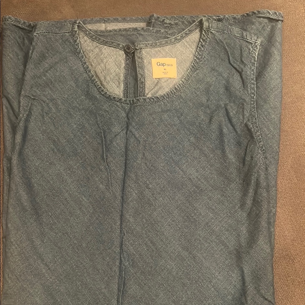 GAP Blue Denim shift dress
